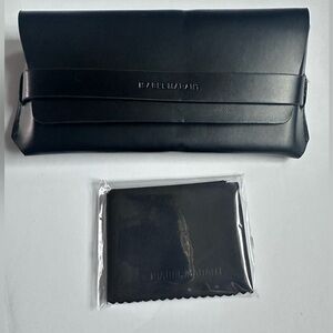 ISABEL MARANT Sunglasses Glasses Leather Soft Case 70s 80s Black with Cloth New